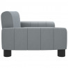 Sofa dla dzieci, jasnoszara, 70x45x30 cm, obita tkaniną