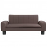 Sofa dla dzieci, brązowa, 70x45x30 cm, sztuczna skóra