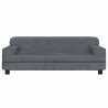 Sofa dla dzieci, ciemnoszara, 90x53x30 cm, aksamit