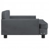 Sofa dla dzieci, ciemnoszara, 90x53x30 cm, aksamit