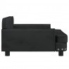 Sofa dla dzieci, czarna, 90x53x30 cm, aksamit