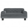 Sofa dla dzieci, ciemnoszara, 70x45x30 cm, aksamit
