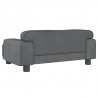Sofa dla dzieci, ciemnoszara, 70x45x30 cm, aksamit