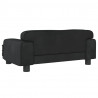 Sofa dla dzieci, czarna, 70x45x30 cm, aksamit