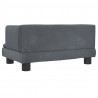 Sofa dla dzieci, ciemnoszara, 60x40x30 cm, aksamit