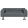 Sofa dla dzieci, ciemnoszara, 70x45x26,5 cm, aksamit