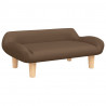 Sofa dla dzieci, brązowa, 70x40x24 cm, obita tkaniną