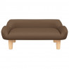 Sofa dla dzieci, brązowa, 70x40x24 cm, obita tkaniną