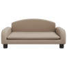 Sofa dla dzieci, cappuccino, 70x45x30 cm, sztuczna skóra