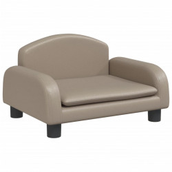 Sofa dla dzieci, cappuccino, 50x40x30 cm, sztuczna skóra