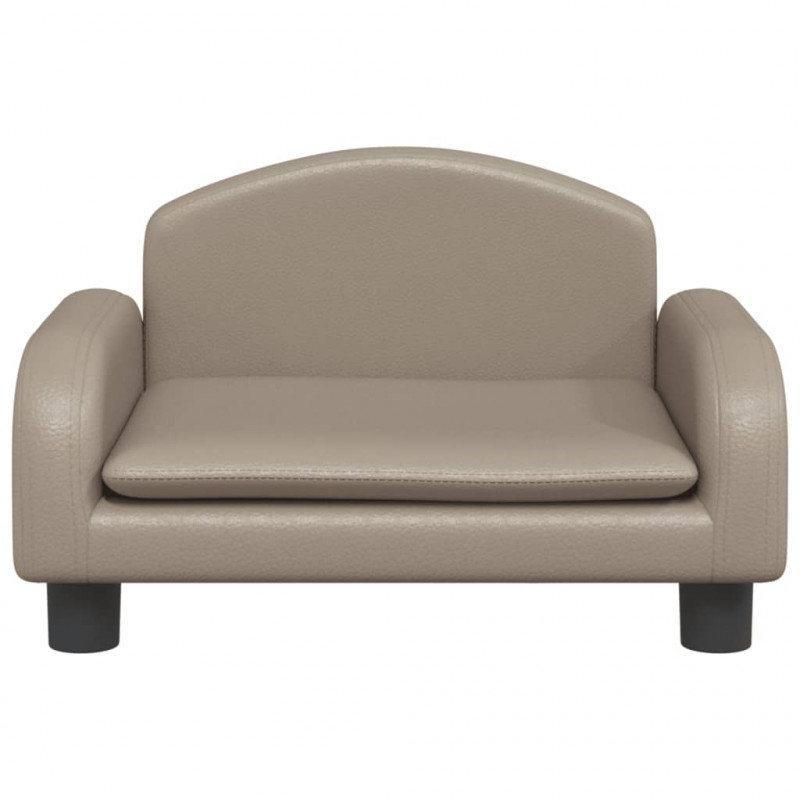Sofa dla dzieci, cappuccino, 50x40x30 cm, sztuczna skóra
