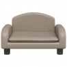 Sofa dla dzieci, cappuccino, 50x40x30 cm, sztuczna skóra
