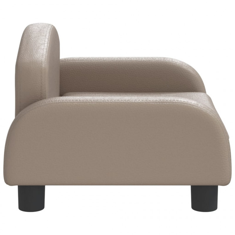 Sofa dla dzieci, cappuccino, 50x40x30 cm, sztuczna skóra