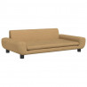 Sofa dla dzieci, brązowa, 100x54x33 cm, aksamit