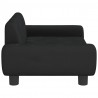Sofa dla dzieci, czarna, 70x45x33 cm, aksamit