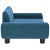Sofa dla dzieci, niebieska, 70x45x33 cm, aksamit