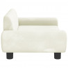 Sofa dla dzieci, kremowa, 70x45x33 cm, aksamit