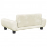 Sofa dla dzieci, kremowa, 70x45x33 cm, aksamit