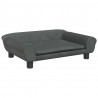 Sofa dla dzieci, ciemnoszara, 70x45x26 cm, aksamit