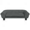 Sofa dla dzieci, ciemnoszara, 70x45x26 cm, aksamit
