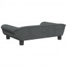 Sofa dla dzieci, ciemnoszara, 70x45x26 cm, aksamit