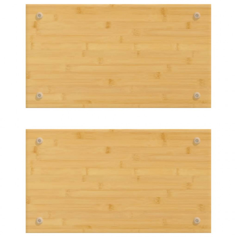 Płyty ochronne na kuchenkę, 2 szt., 50x28x1,5 cm, bambus