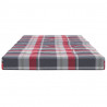 Poduszki na leżaki, 2 szt., w czerwoną kratę, tkanina Oxford