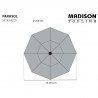 Madison Parasol ogrodowy Mykanos, 250 cm, zielony
