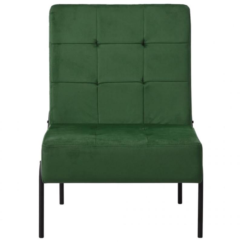 Fotel, 65x79x87 cm, ciemnozielony, obity aksamitem