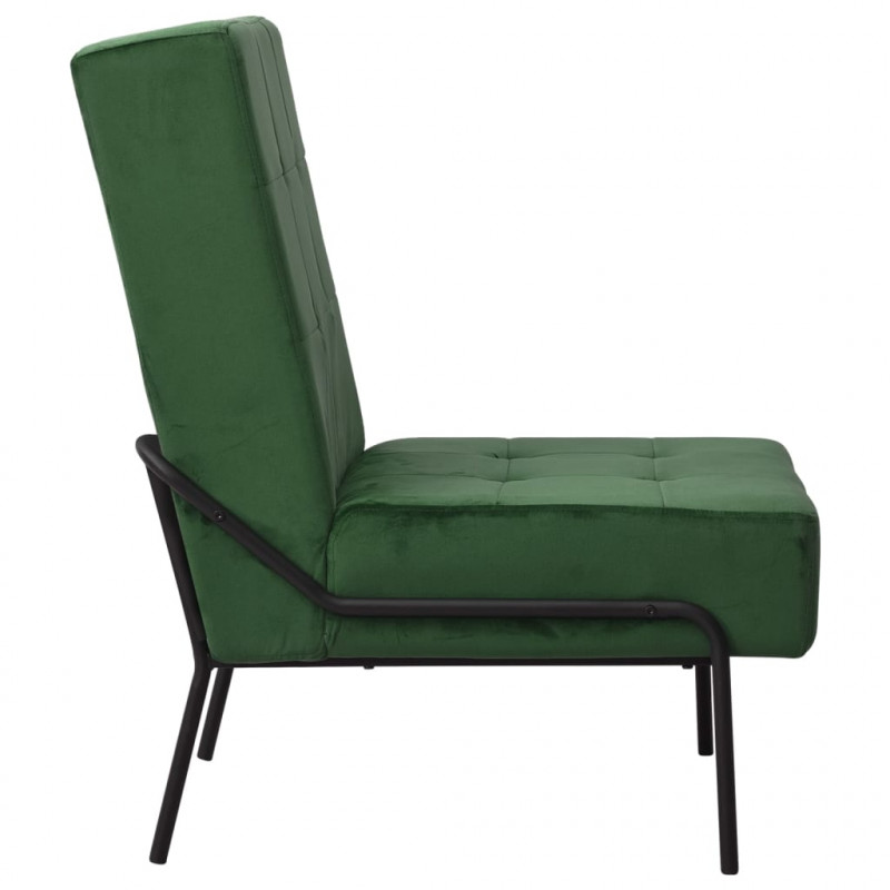 Fotel, 65x79x87 cm, ciemnozielony, obity aksamitem