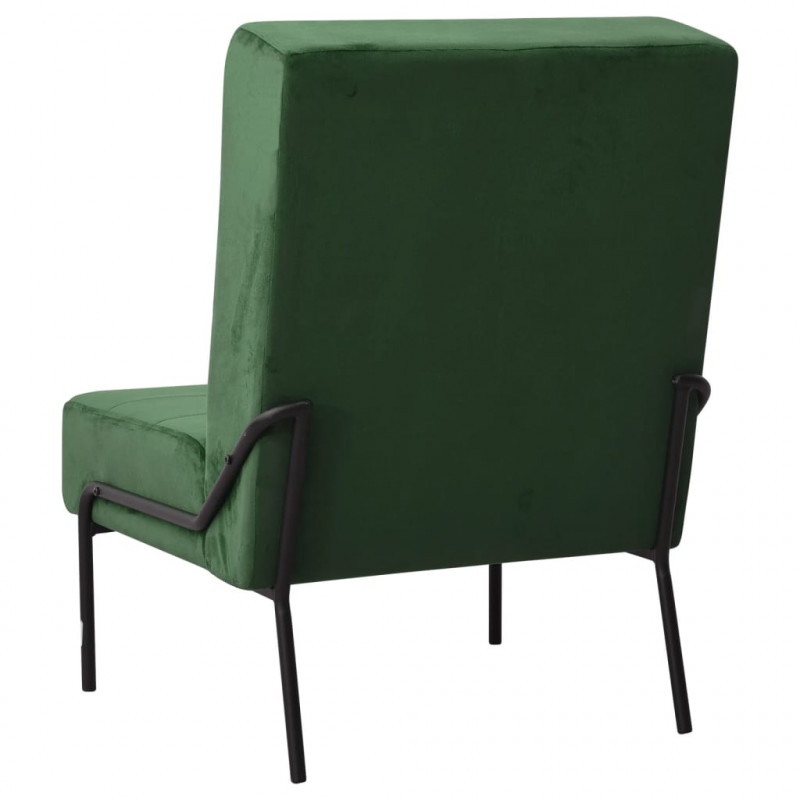 Fotel, 65x79x87 cm, ciemnozielony, obity aksamitem