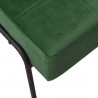 Fotel, 65x79x87 cm, ciemnozielony, obity aksamitem