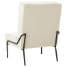 Fotel, 65x79x87 cm, kremowy, obity aksamitem