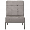 Fotel, 65x79x87 cm, jasnoszary, obity aksamitem