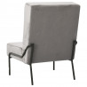 Fotel, 65x79x87 cm, jasnoszary, obity aksamitem