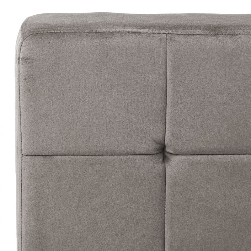 Fotel, 65x79x87 cm, jasnoszary, obity aksamitem