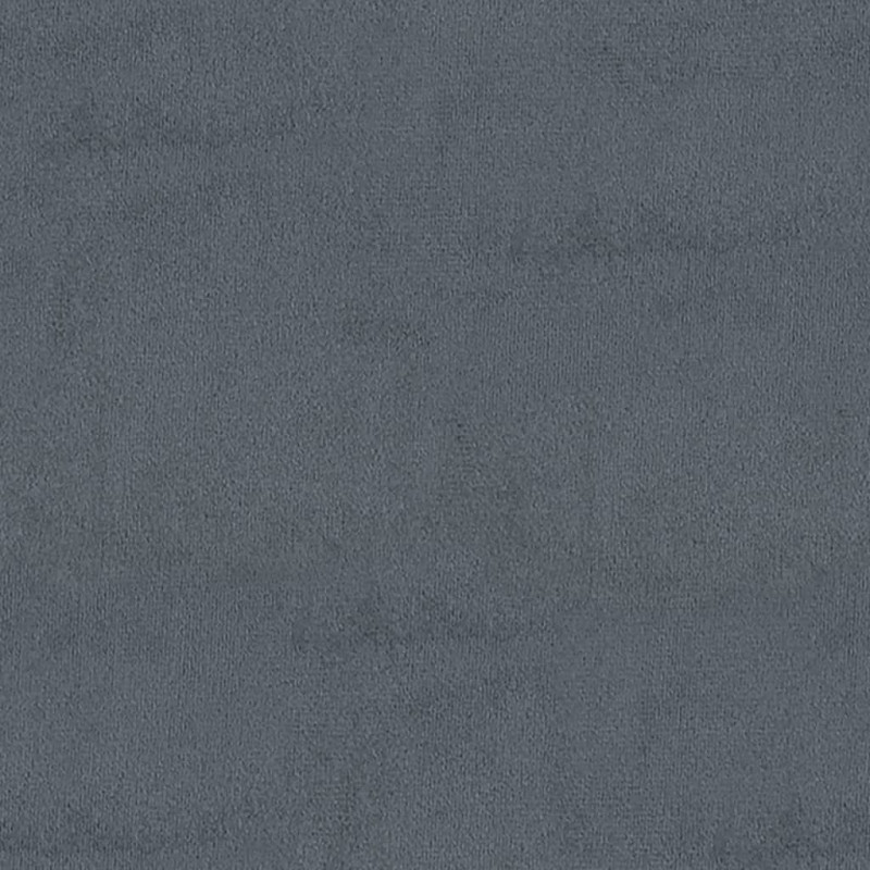 Ławka, ciemnoszara, 110x40x70 cm, tapicerowana aksamitem