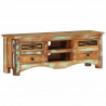 Szafka pod telewizor, 110x30x40 cm, lite drewno z odzysku