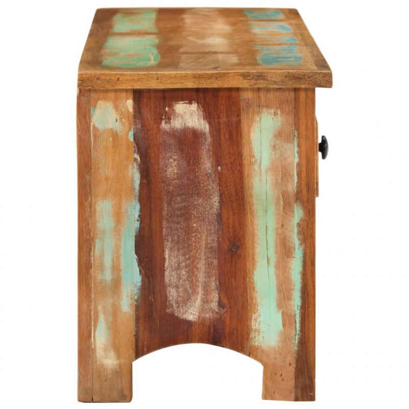 Szafka pod telewizor, 110x30x40 cm, lite drewno z odzysku