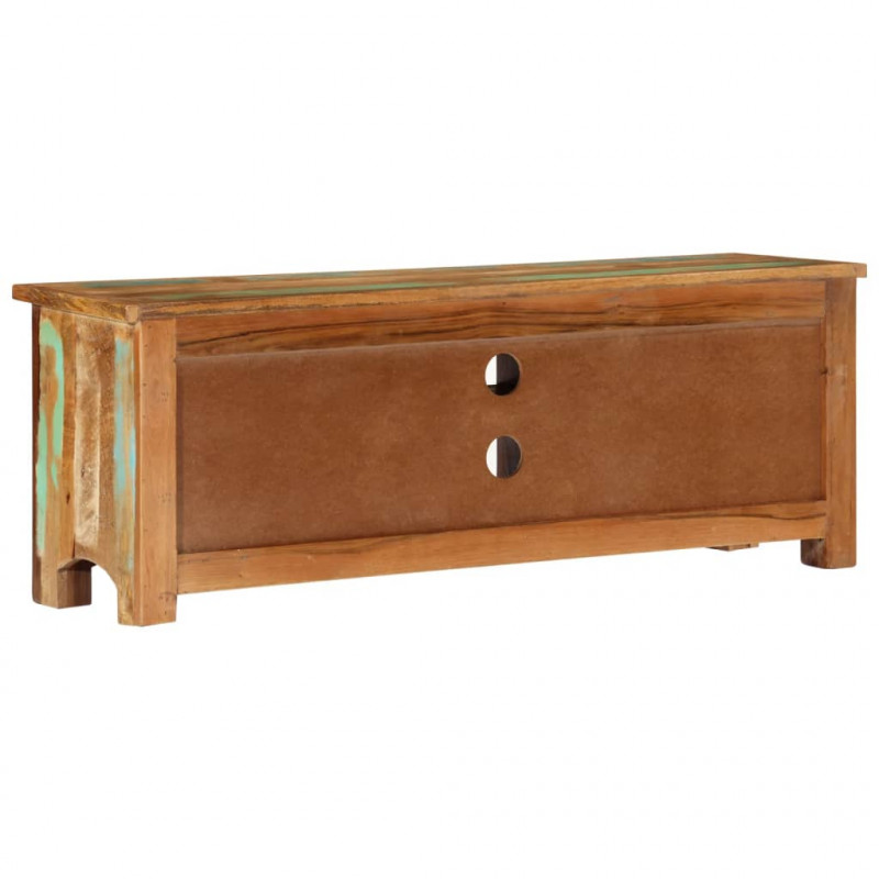 Szafka pod telewizor, 110x30x40 cm, lite drewno z odzysku