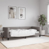Sofa z funkcją spania, kolor taupe, 90x200 cm, obita tkaniną