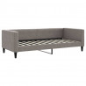 Sofa z funkcją spania, kolor taupe, 90x200 cm, obita tkaniną