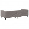 Sofa z funkcją spania, kolor taupe, 90x200 cm, obita tkaniną