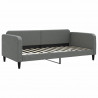 Sofa z funkcją spania, ciemnoszara, 100x200 cm, obita tkaniną