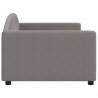 Sofa z funkcją spania, kolor taupe, 90x200 cm, obita tkaniną