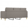 Sofa 3-osobowa, kolor taupe, 180 cm, tapicerowana tkaniną