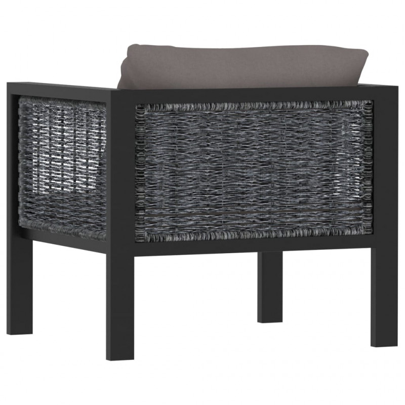 Segment sofy, poduszki, rattan PE, antracyt