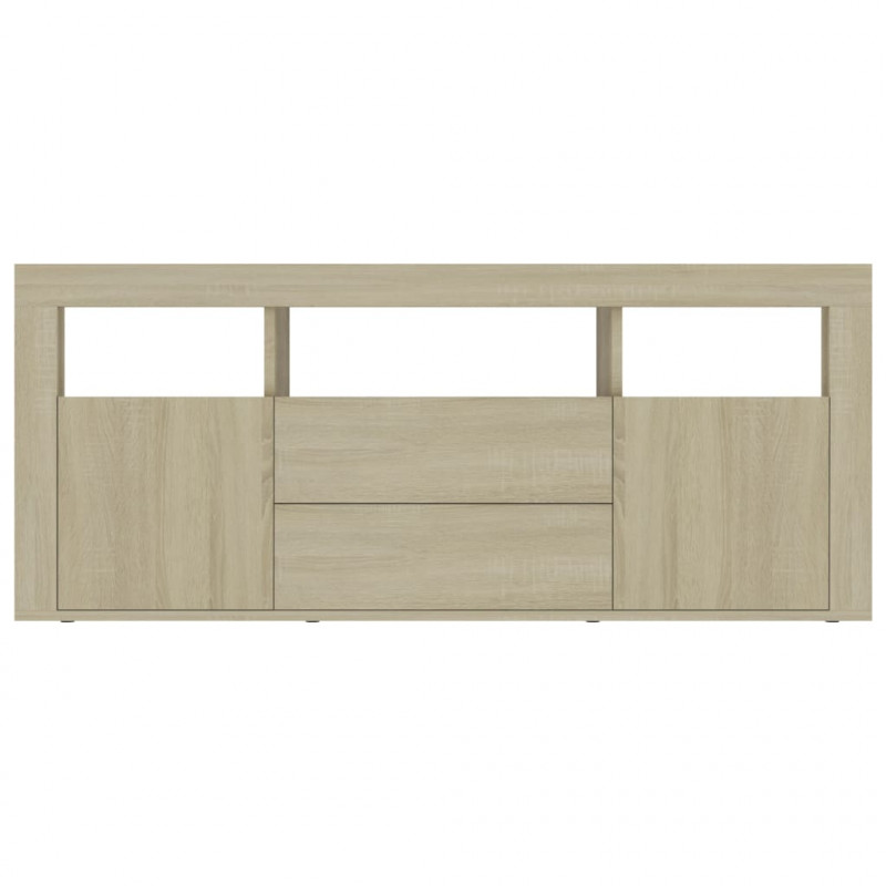 Szafka pod TV, dąb sonoma, 120x30x50cm, materiał drewnopochodny