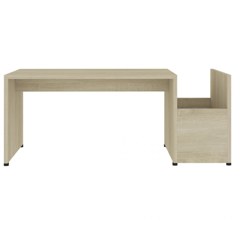 Stolik kawowy, dąb sonoma, 90x45x35 cm, materiał drewnopochodny