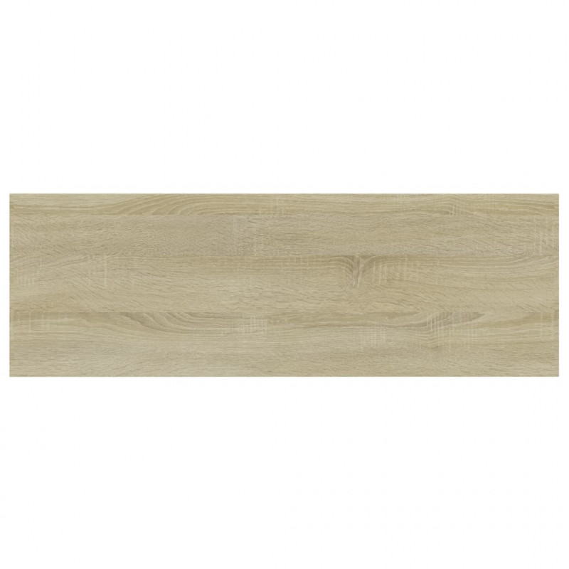 Półki na książki, 4 szt., kolor dąb sonoma, 60x20x1,5 cm, płyta